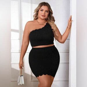 💫FINAL SALE SHEIN black matching skirt set